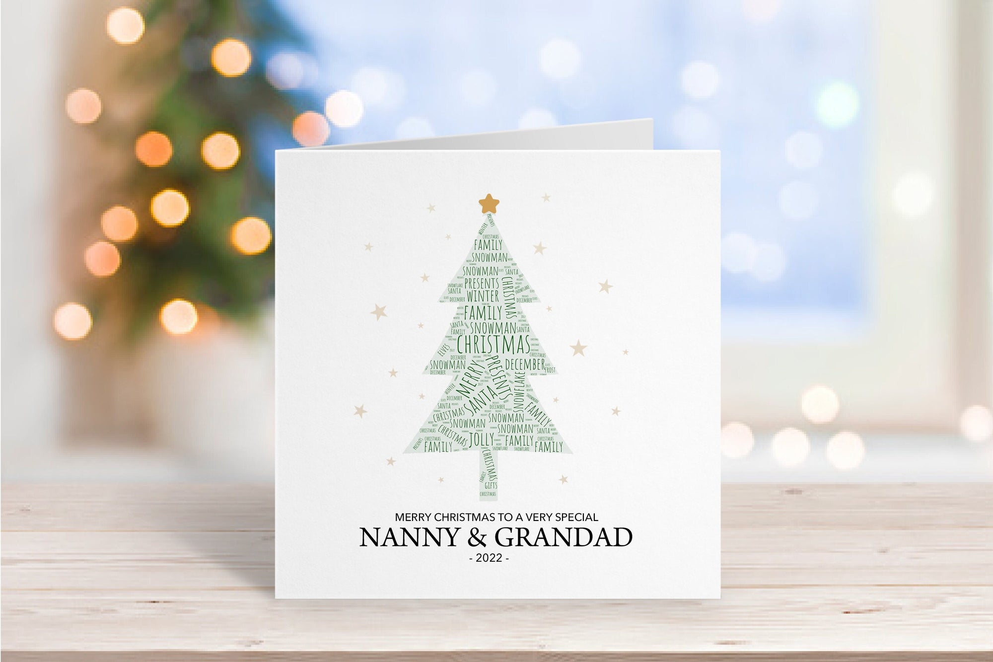 Personalised Christmas Card - Family Christmas Card - Couple Christmas Card - Neighbour Christmas Card