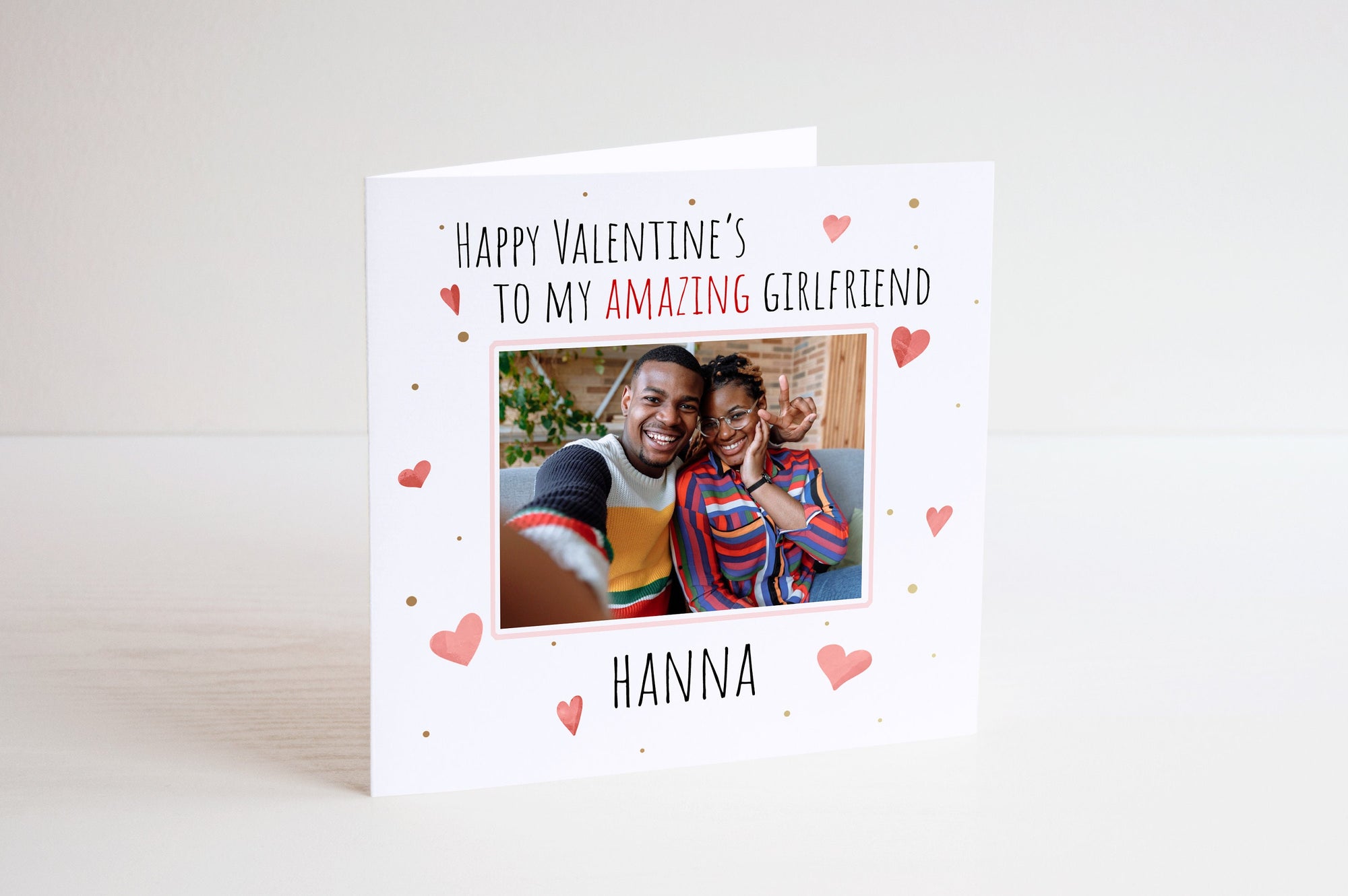 Personalised Valentines Photo Card - Husband Card - Wife Card - Valentines Day