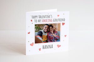 Personalised Valentines Photo Card - Husband Card - Wife Card - Valentines Day