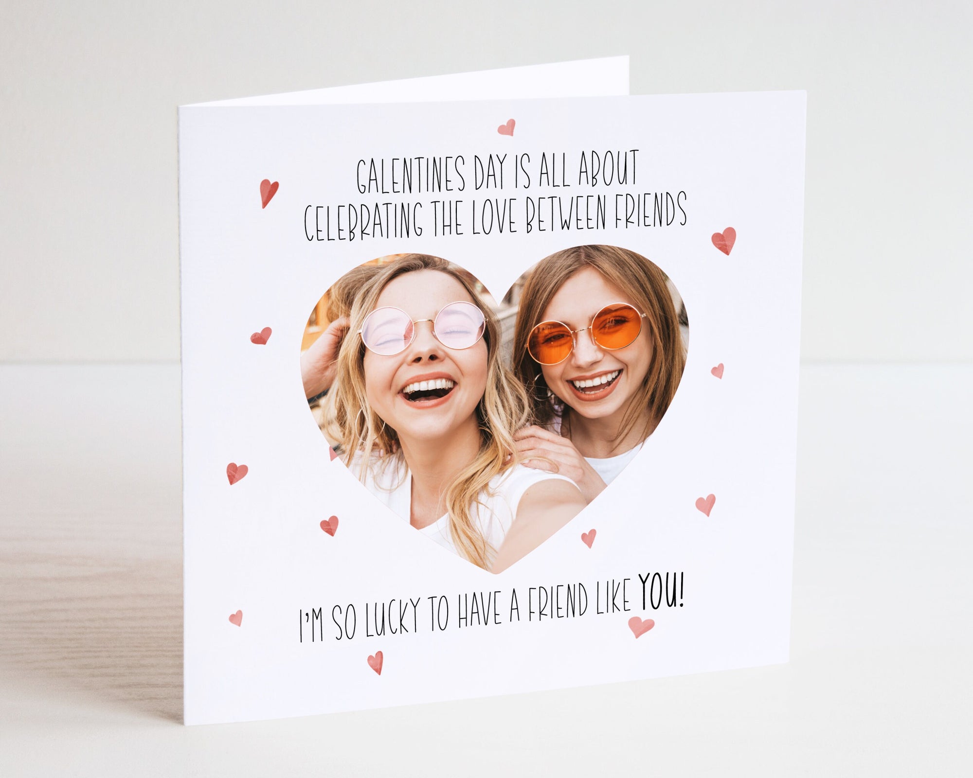 Personalised Valentines / Galentines Card - Valentine's Day - Galentine's - Valentines Day For Her - Valentines Day Wreath