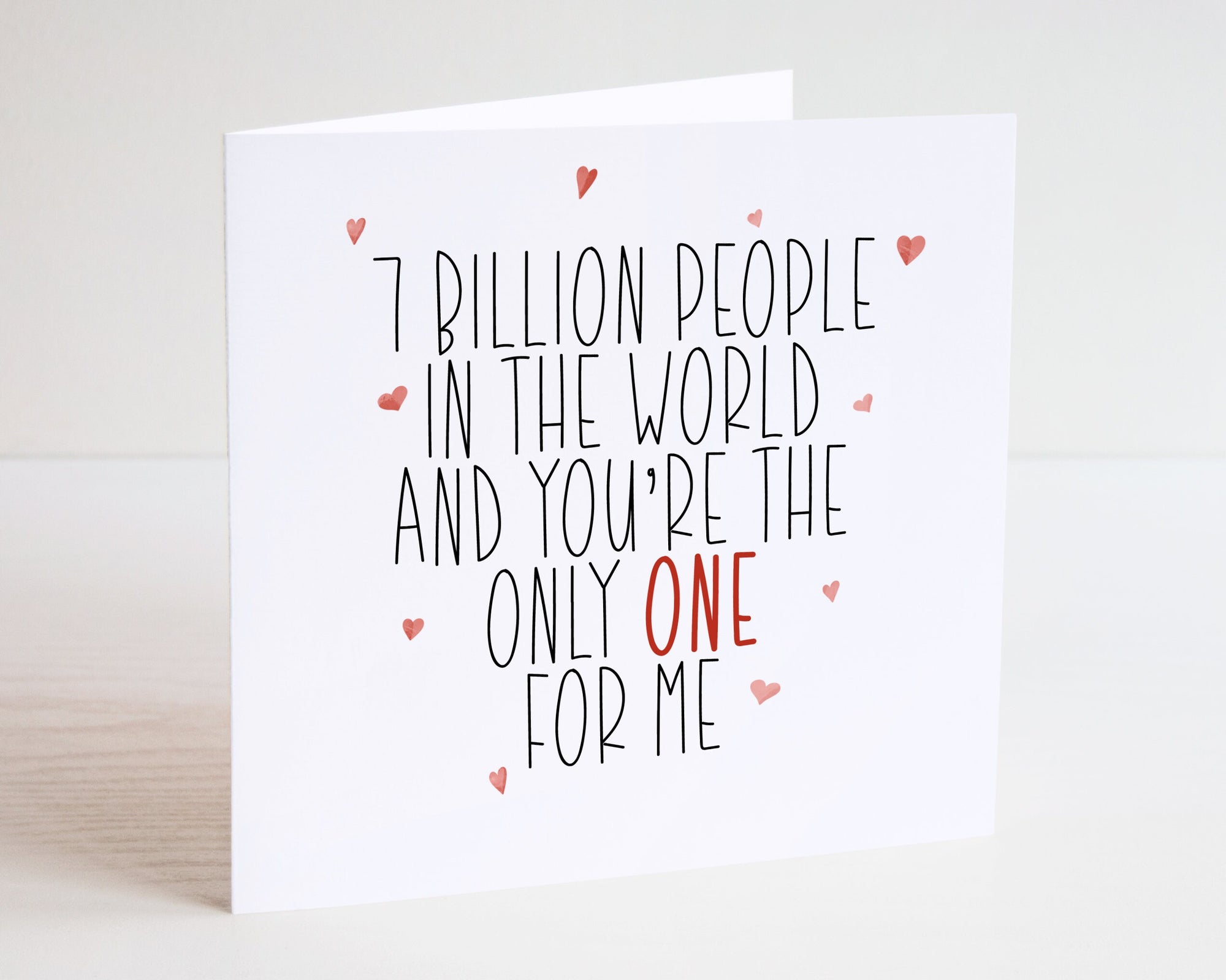 Valentines Card - Valentine's Day - Couple Card - Husband Card - Wife Card - For Him - For Her - You Are My World