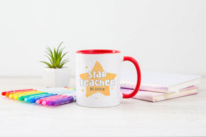 Star Teacher Personalised Teacher Mug - Teacher Gift - End Of Term Gift