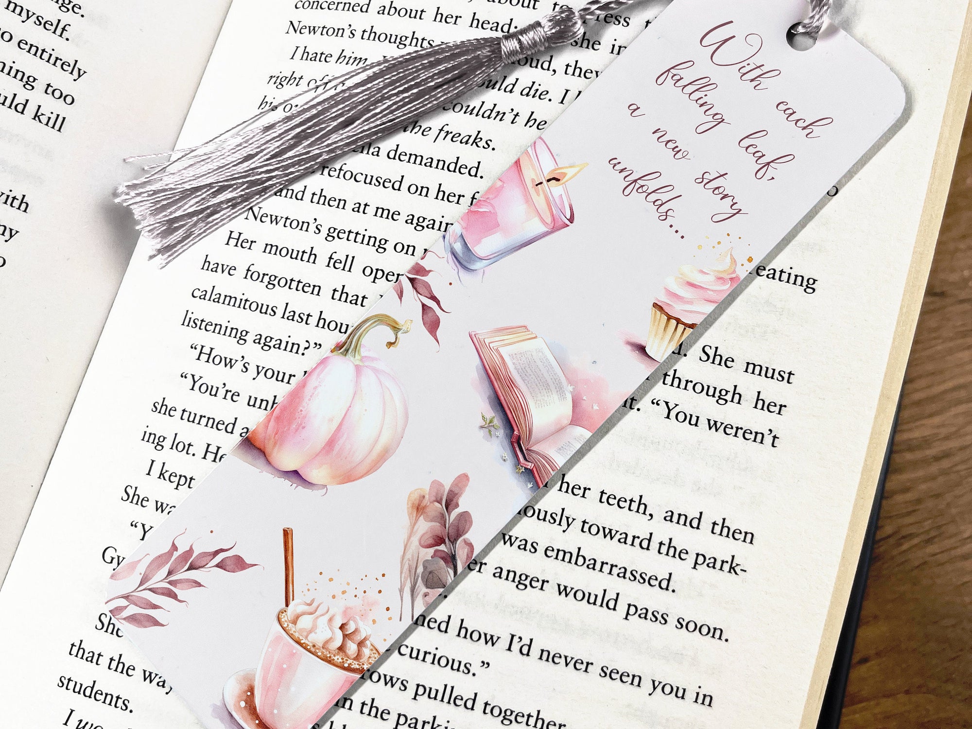 Autumn Bookmark - Cute Bookmark - Gift for Her