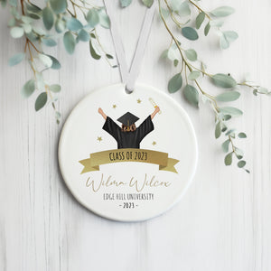 Personalised Graduation Ceramic Decoration - Graduated Card - Graduation Greeting Card - Christmas Decoration