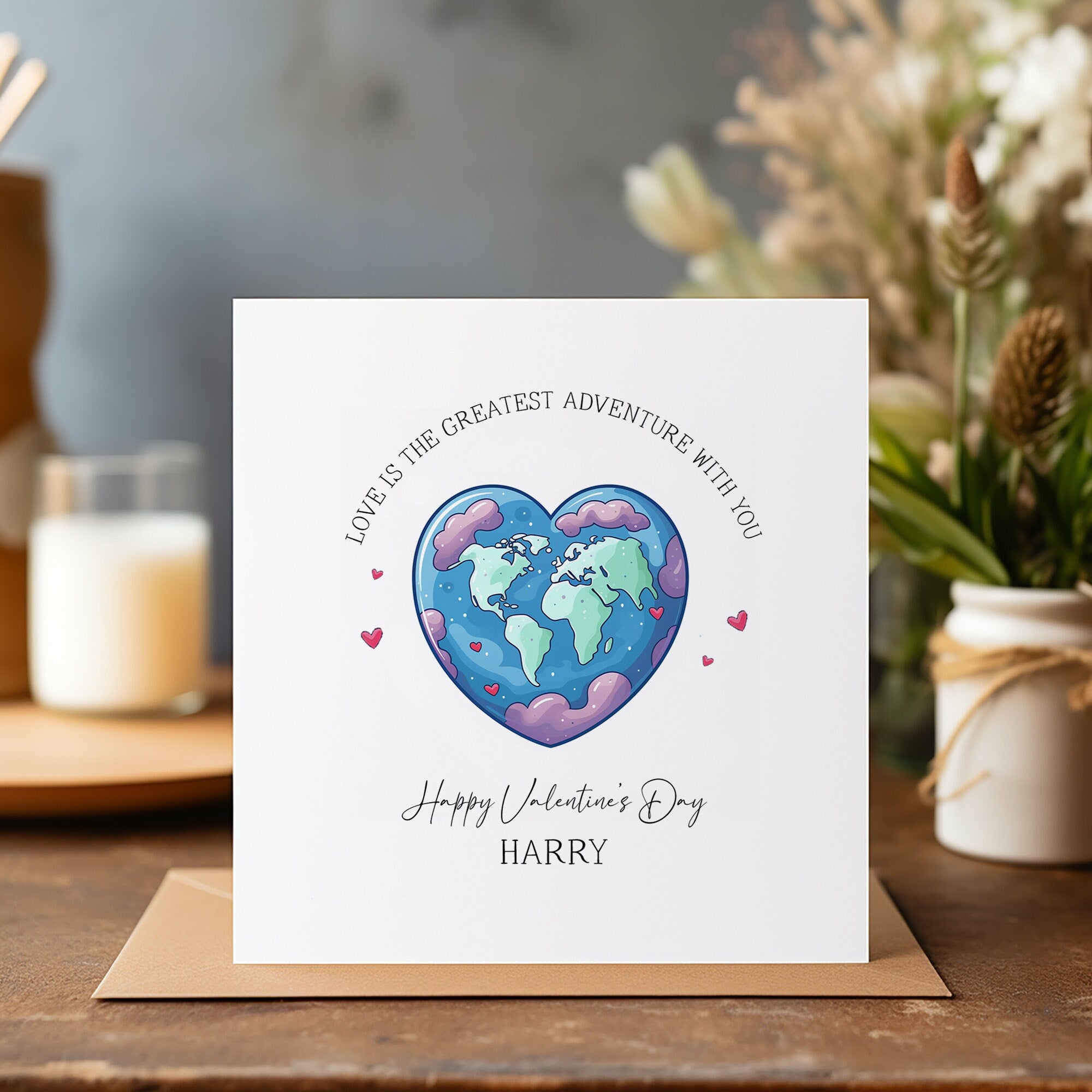 Personalised Valentines Card - Valentine's Day - Couple Card - Husband Card - Wife Card - For Him - For Her