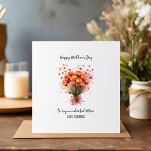 Happy Mother's Day Personalised Card - Mum Card