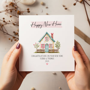 Personalised New Home Card - New Home Gift - Congratulations On Your New Home - Happy Moving Day - New Home Card For Friends - C112