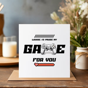 Valentine's Day Gaming Card - Valentine's Day - Couple Card - Husband Card - Wife Card - Boyfriend Card