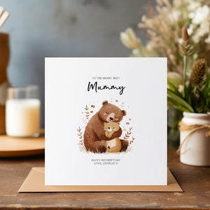 Happy Mother's Day Personalised Card - Mummy Card - Watercolour Mother's Day Card - Mum Greeting Card