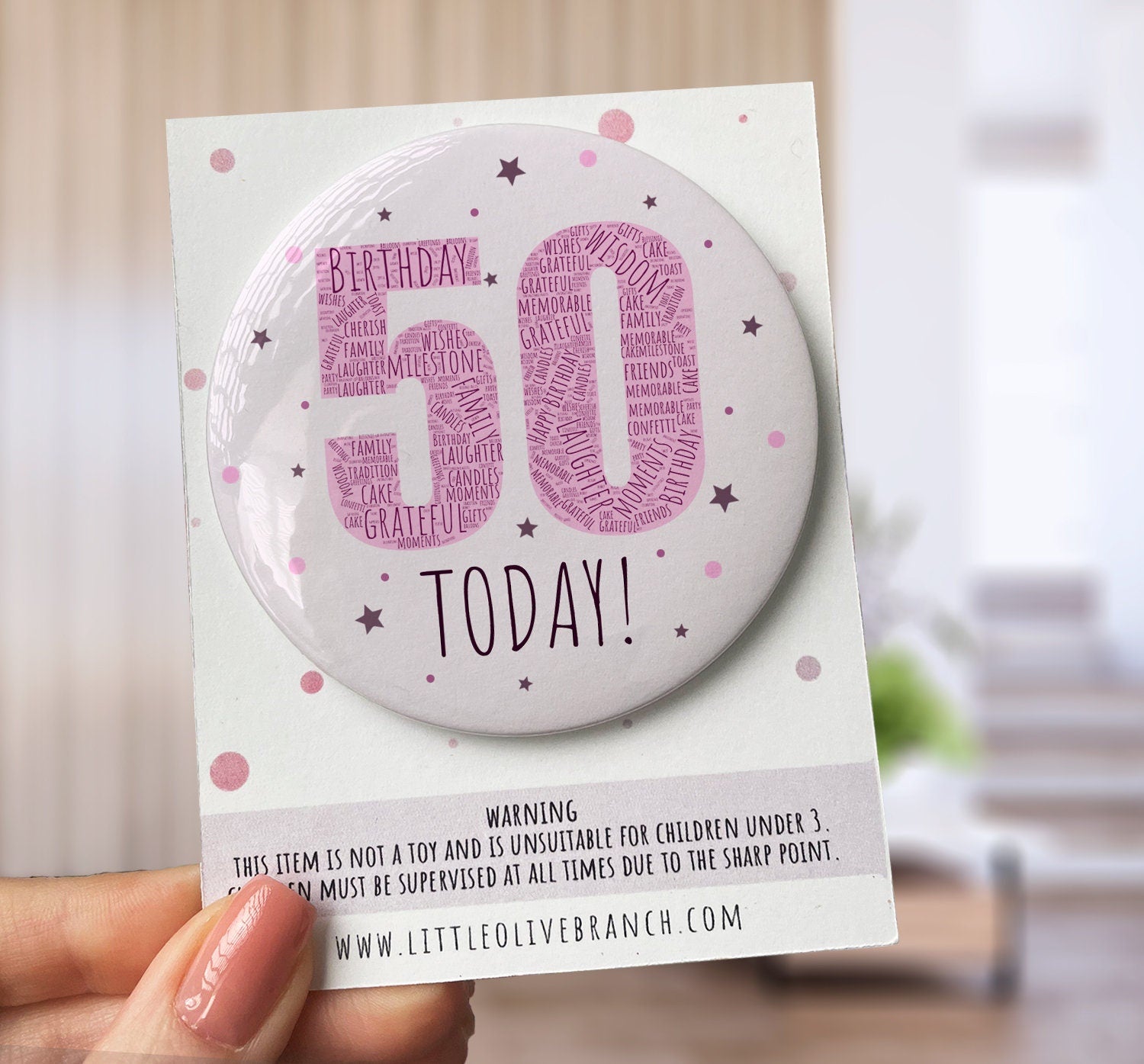 Birthday Badge - 30th Birthday - 40th Birthday - 50th Birthday