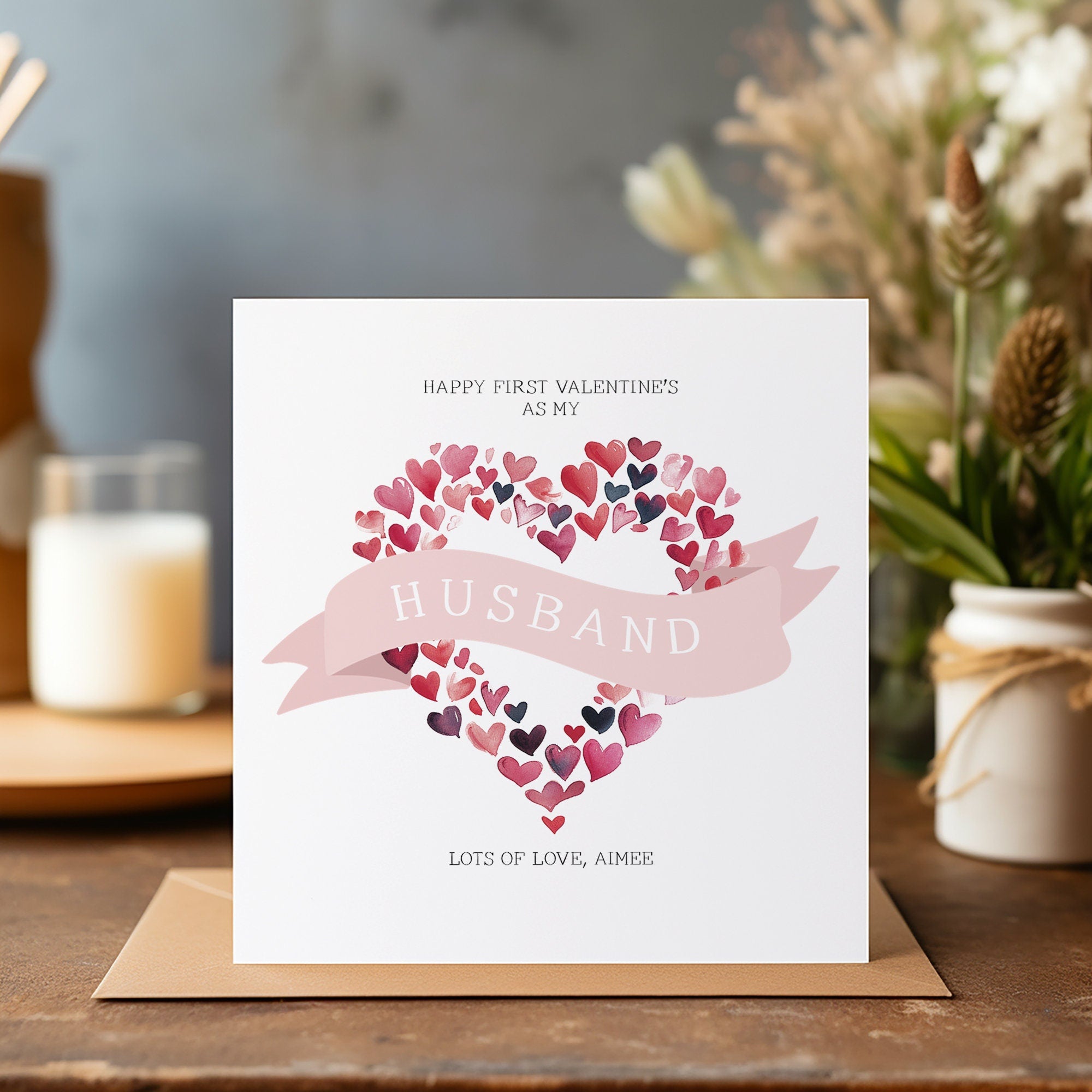 Personalised Valentines Card - Valentine's Day - Husband Card