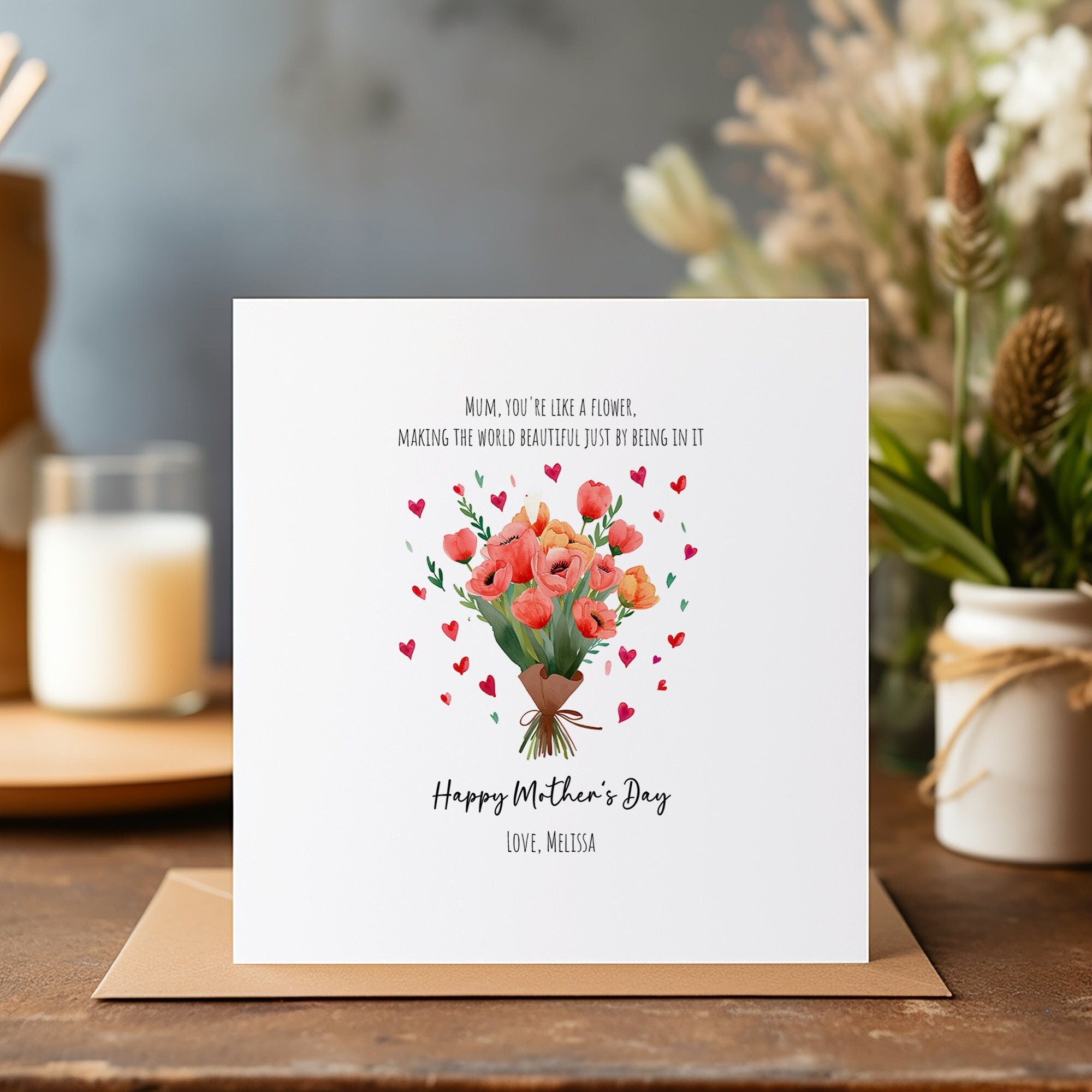 Happy Mother's Day Personalised Card - Mum Card