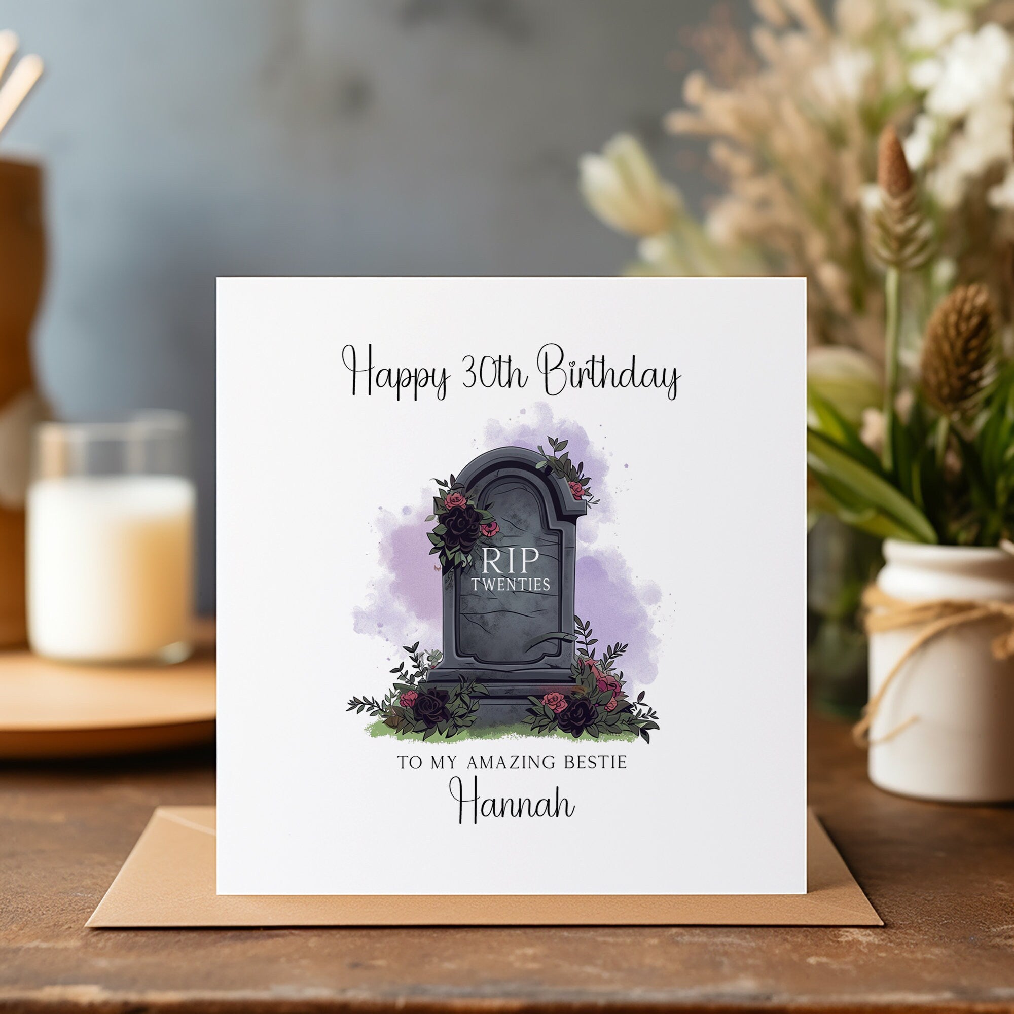 30th RIP Twenties Birthday Card - Happy Birthday - 30 Birthday Card - 30th Card - C122