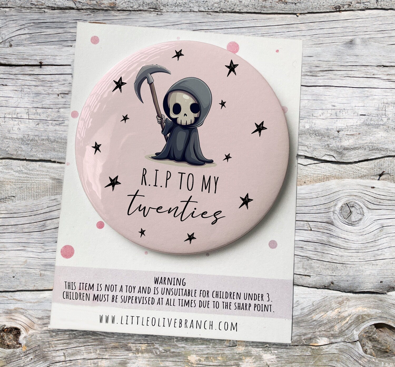 Birthday RIP Twenties Badge - Hello Thirty - 30th Birthday Badge - Special Birthday Badge - Thirtieth Birthday Card