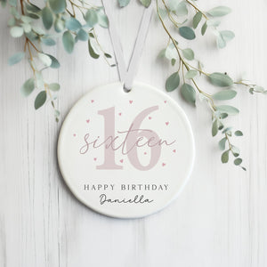 Personalised Birthday Ceramic Decoration - Personalised Keepsake