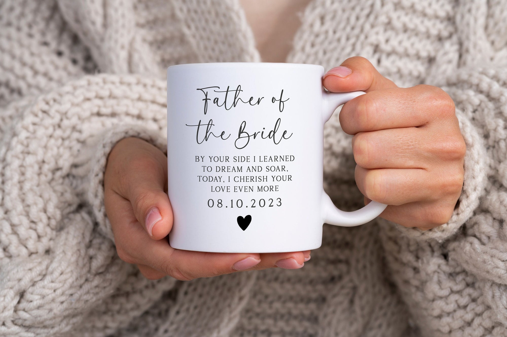 Father Of The Bride Mug - Personalised Mug - Wedding Day Gift - Dad Wedding Gift - Wedding Mug