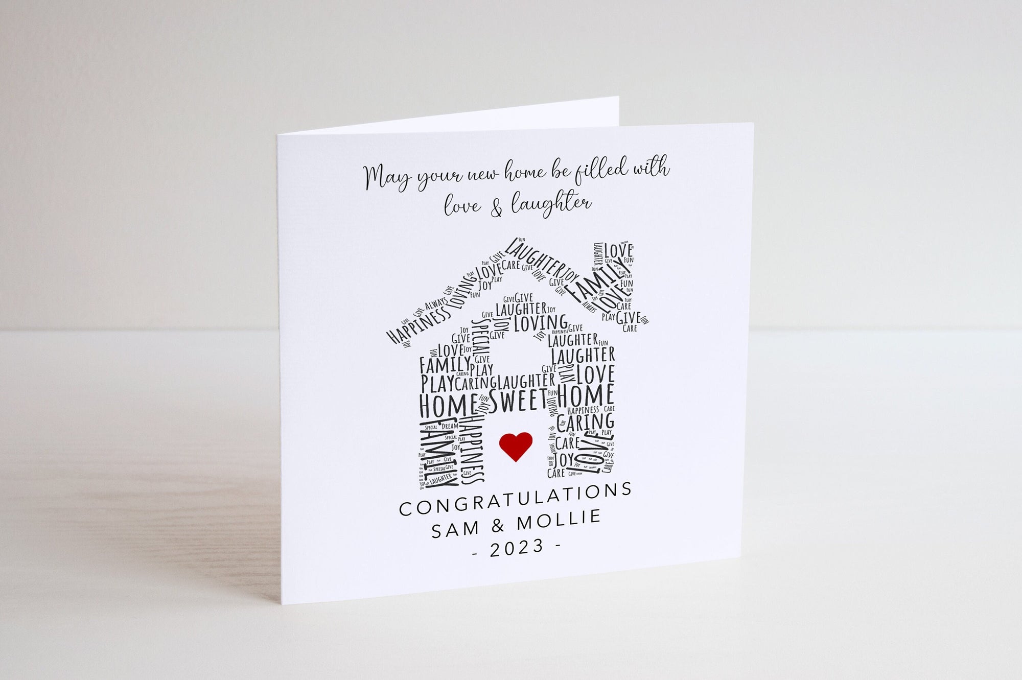 Personalised New Home Card - New Home Gift - Congratulations On Your New Home - Happy Moving Day - New Home Card For Friends - C114