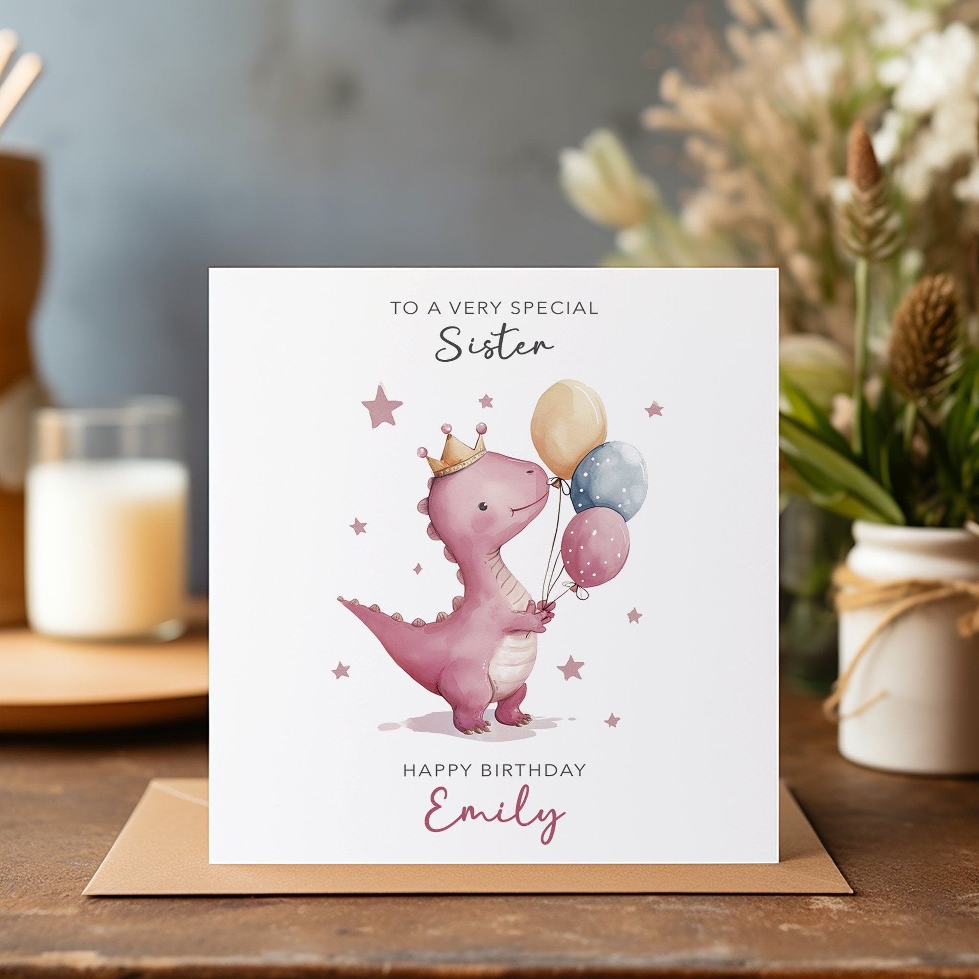 Personalised Dinosaur Birthday Card - Happy Birthday - Birthday - Kids Birthday Card