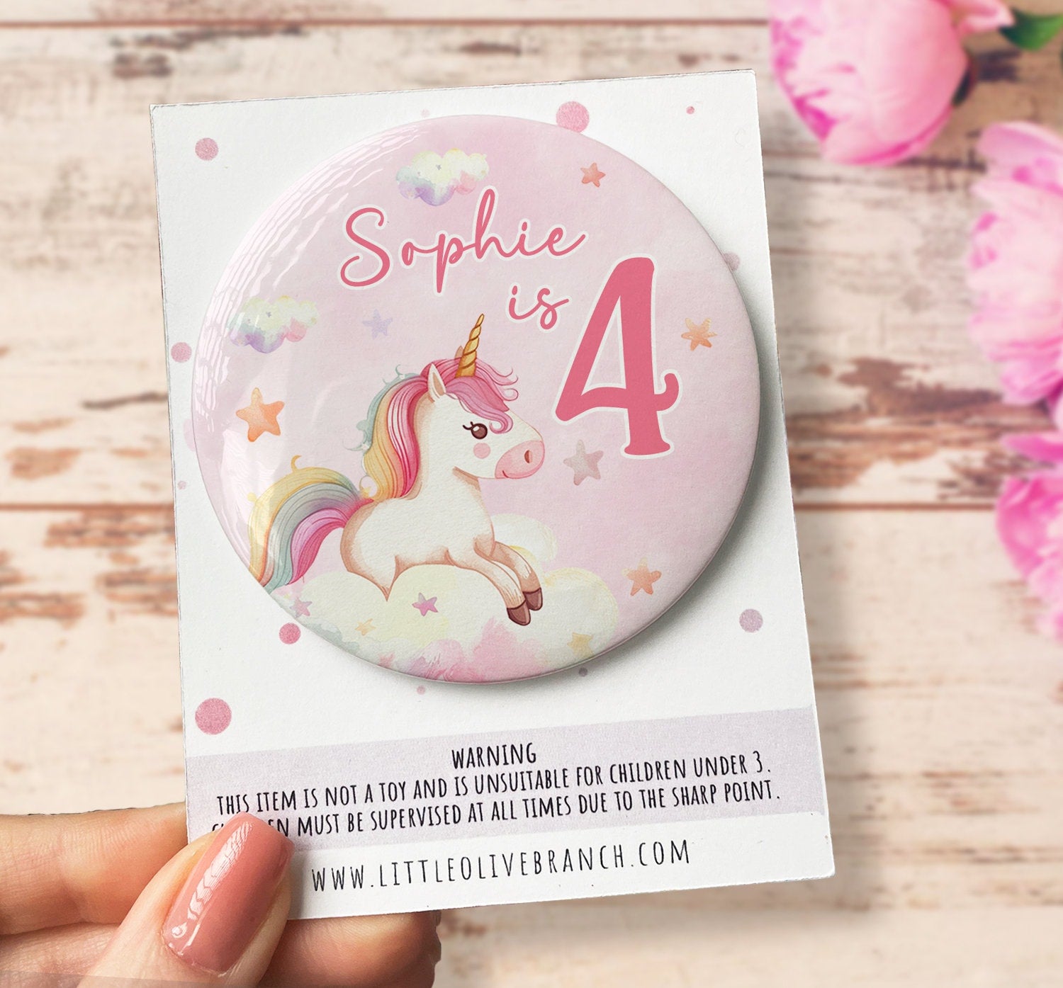 Birthday Unicorn Badge - Birthday Girl - Birthday Badge