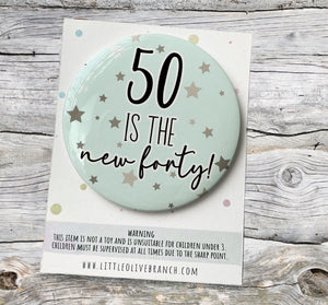 Birthday Age Badge - 50th Birthday