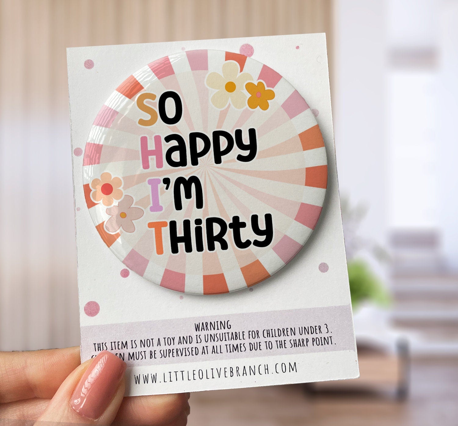 Birthday S**T Age Badge - 30th Birthday Badge - Special Birthday Badge - Thirtieth Birthday Card