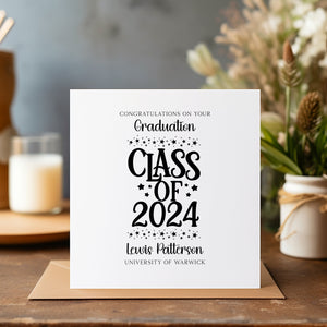 Personalised Graduation Card - Graduated Card - Celebration Card