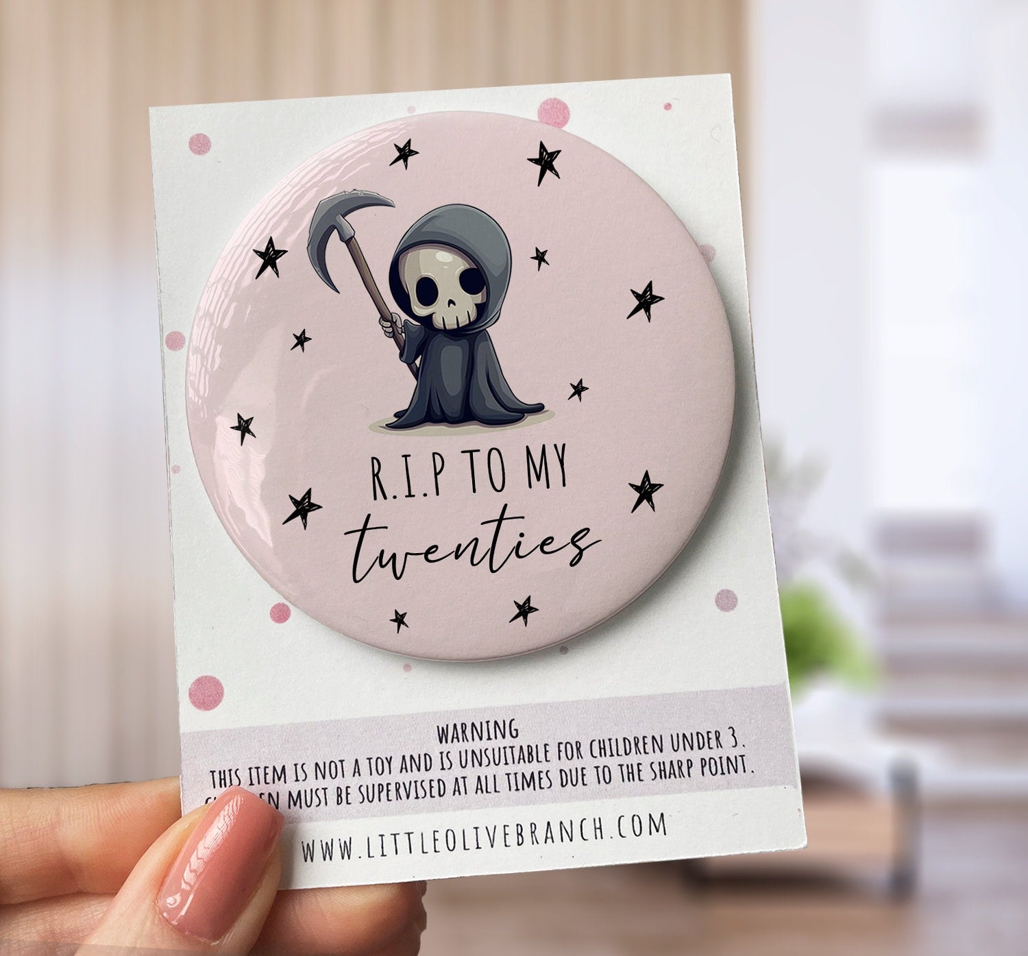 Birthday RIP Twenties Badge - Hello Thirty - 30th Birthday Badge - Special Birthday Badge - Thirtieth Birthday Card