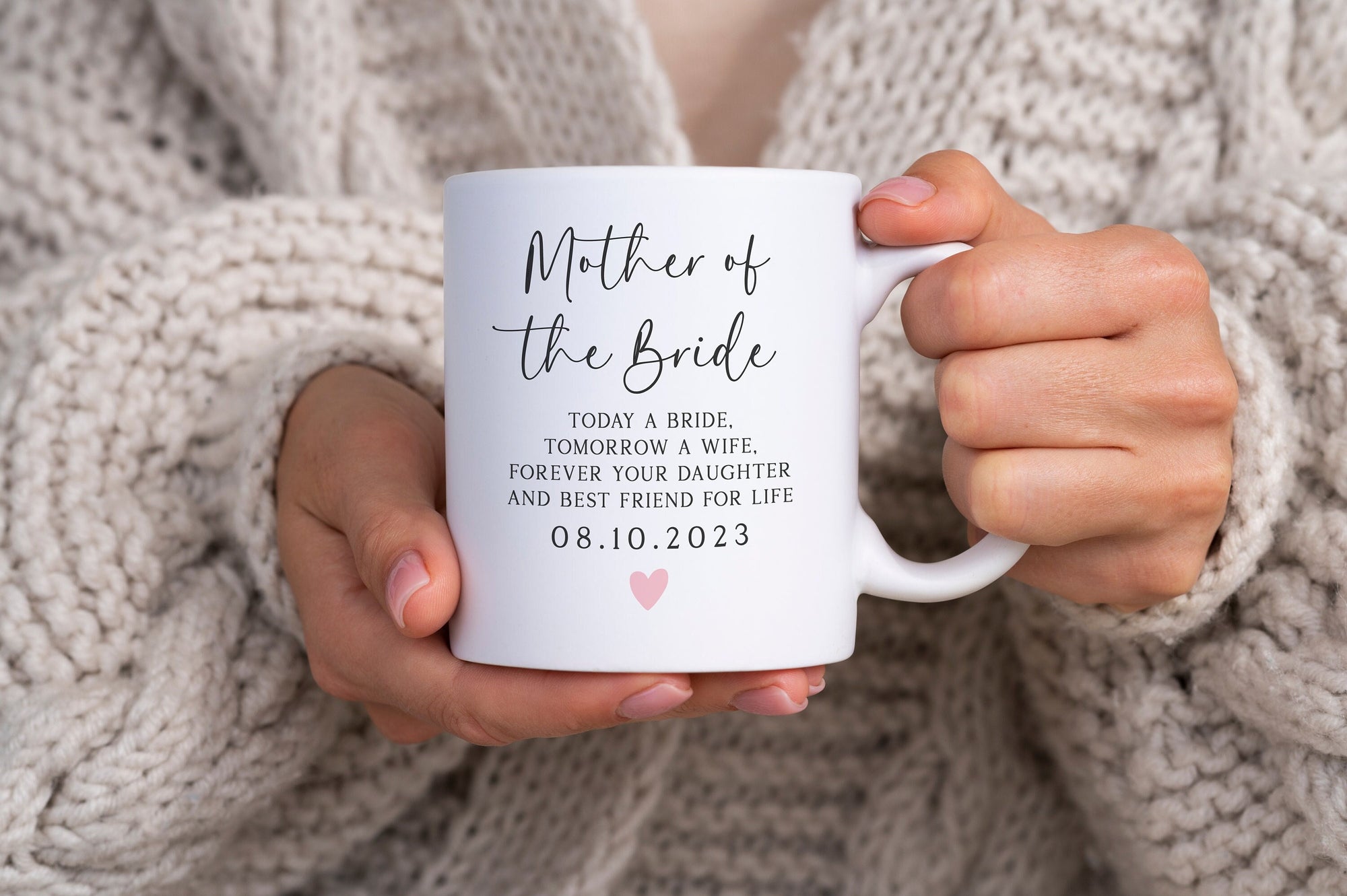 Mother Of The Bride Mug - Personalised Mug - Wedding Day Gift - Mother Wedding Gift - Wedding Mug - Mum Wedding Day