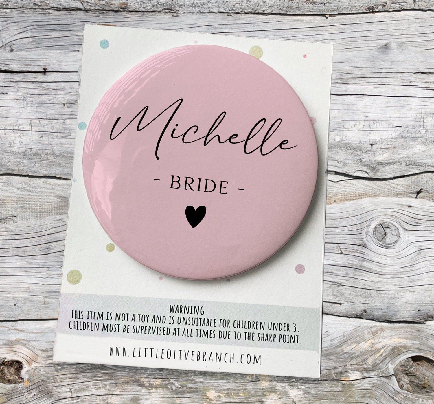 Personalised Hen Party Badge - Bridesmaid Badge - Wedding Role Badge - Hen Party Favours - Hen Party Gift