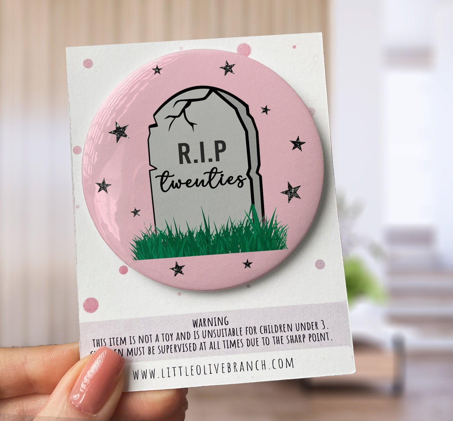 Birthday RIP Twenties Badge - Hello Thirty - 30th Birthday Badge - Special Birthday Badge - Thirtieth Birthday Card