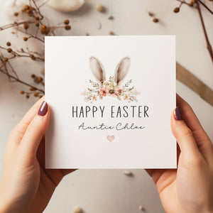 Personalised Easter Card - Easter Card - Bunny Card