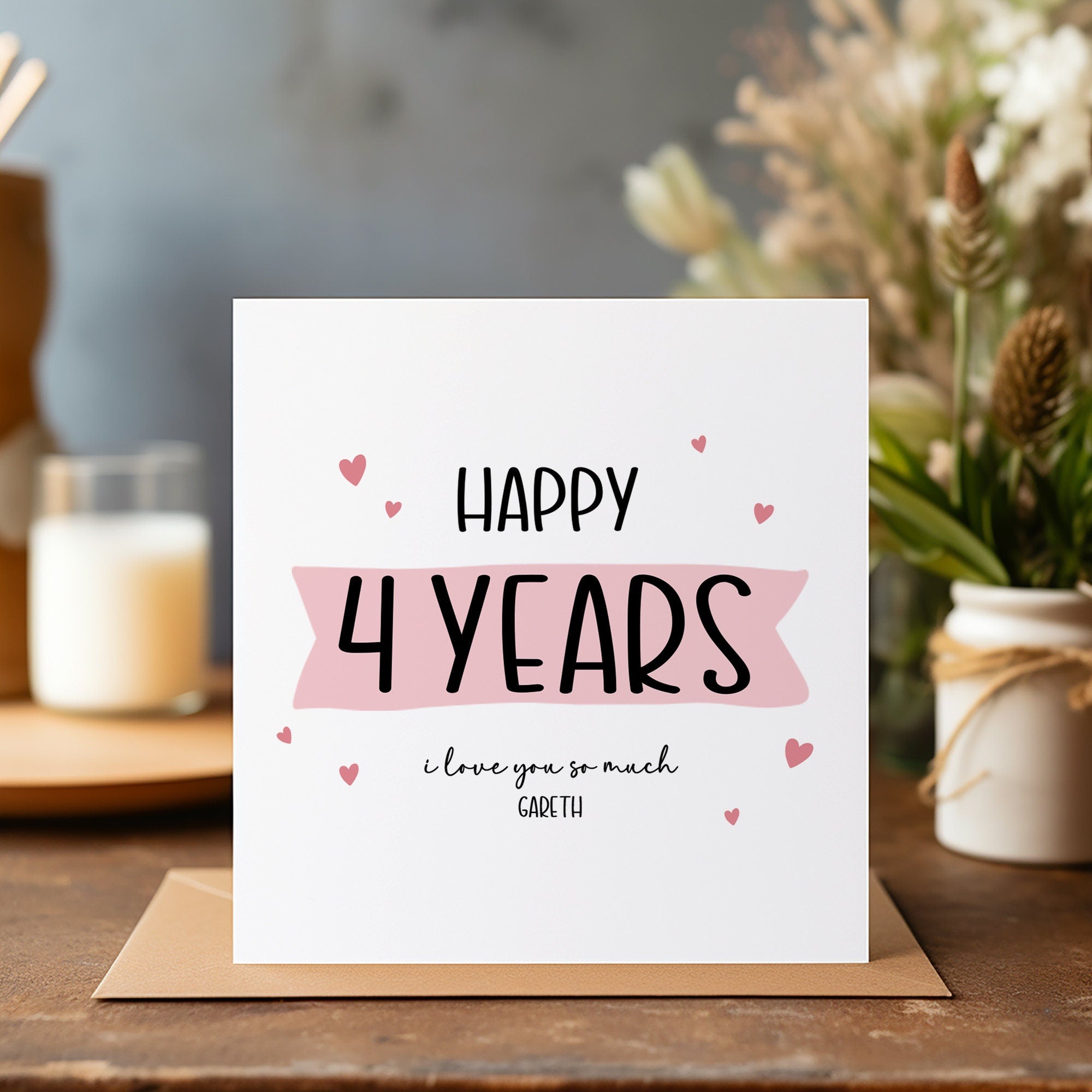 Personalised Anniversary Card - Husband Anniversary Gift - Boyfriend - Wife Anniversary