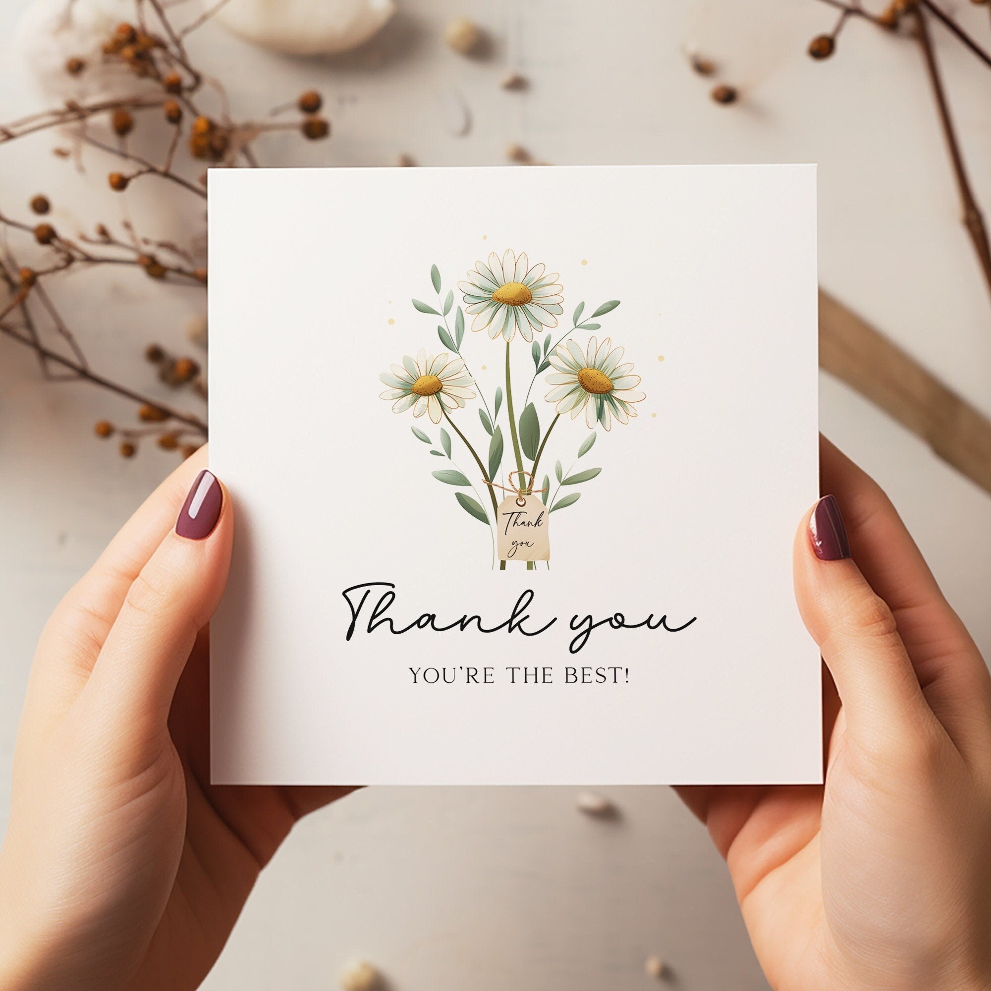 Thank You Card - Personalised Card