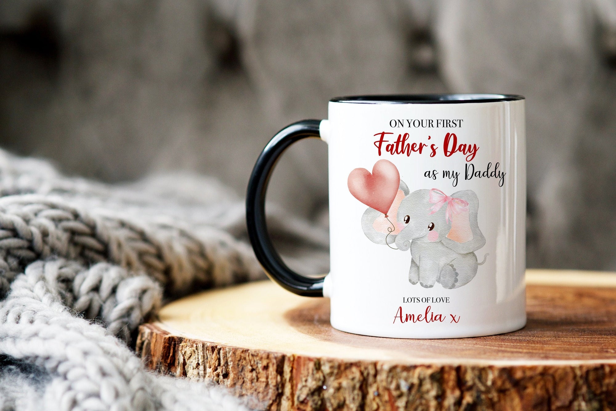 First Father's Day Elephant Mug - Father's Day Mug - Father's Day Gift - Daddy Gift - Daddy Mug