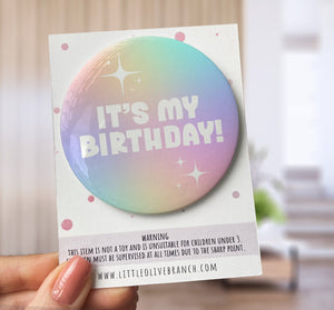 Birthday Badge - Badge For Her - Personalised Birthday - 30th Birthday - 25th Birthday - B1145