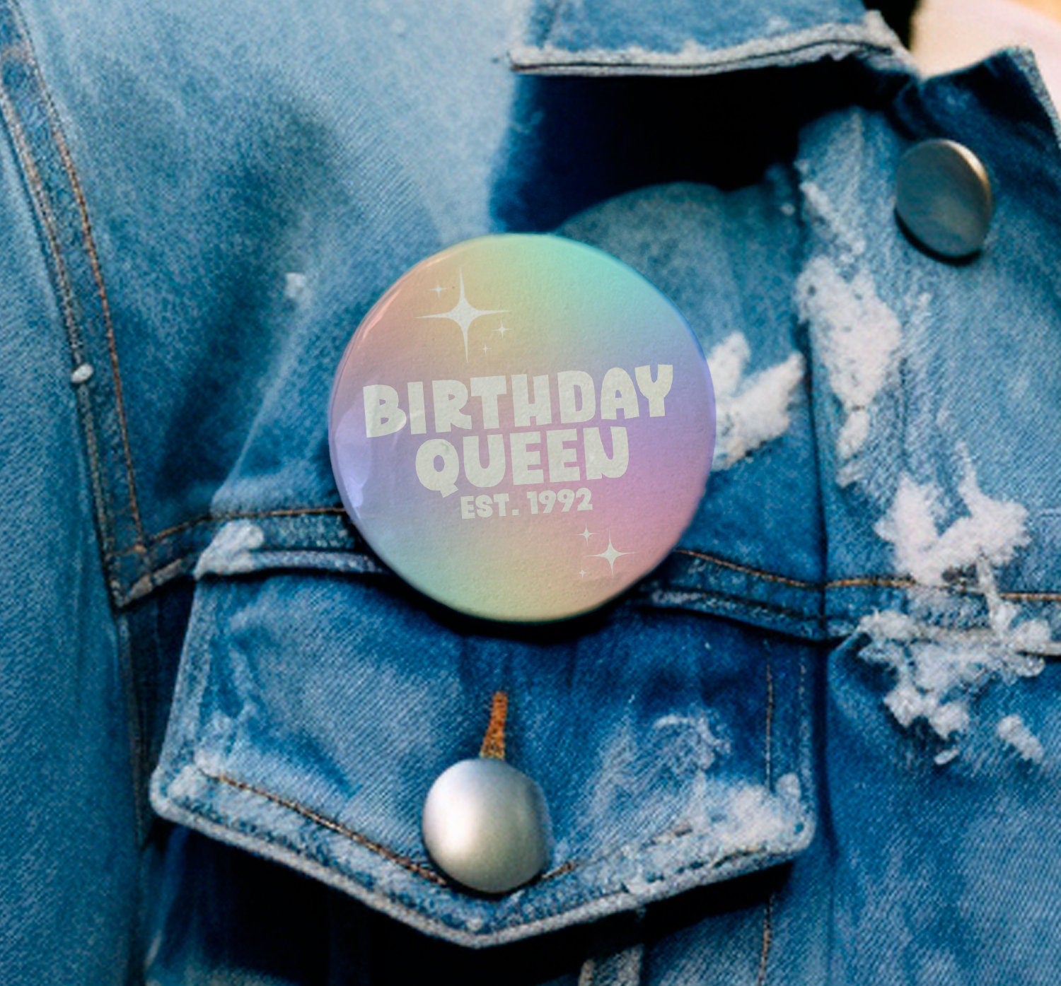 Personalised Birthday Queen Badge - Birthday Girl - Birthday Badge - Birthday Princess - B1146