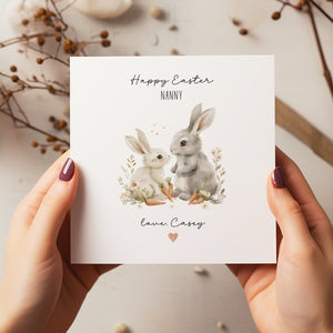 Personalised Easter Card - Easter Card - Bunny Card