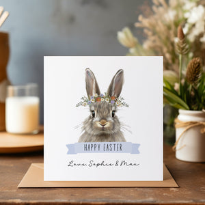 Personalised Easter Card - Easter Card - Bunny Card