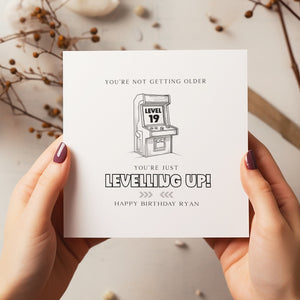 Gamer Birthday Card - Levelling Up Birthday - Level Unlocked Birthday - Gaming Birthday - C1202