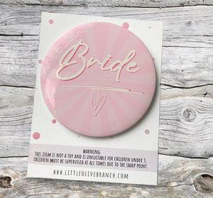 Personalised Hen Party Badge - Bridesmaid Badge - Wedding Role Badge - Hen Party Favours - Hen Party Gift - B1242