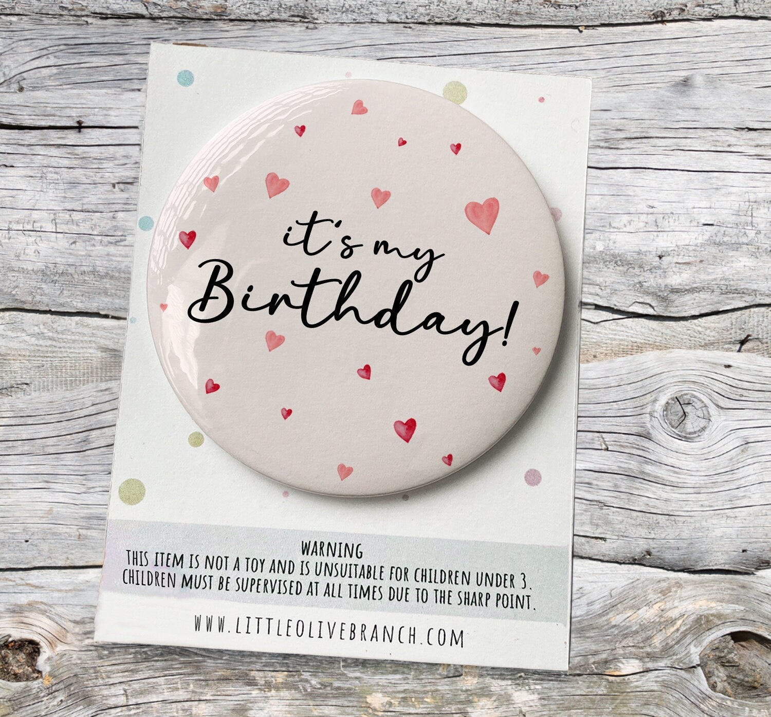 Birthday Badge - Badge For Her - Personalised Birthday - 30th Birthday - 25th Birthday - B1132