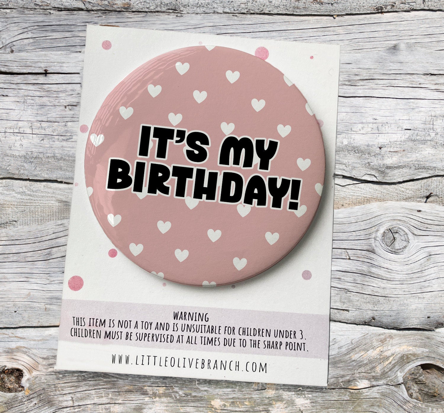 Birthday Badge - Badge For Her - Personalised Birthday - 30th Birthday - 25th Birthday - B1178