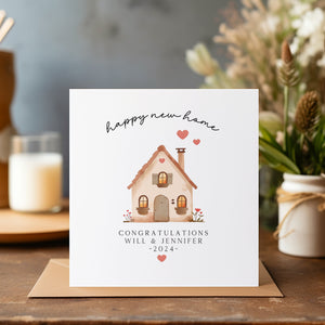 Personalised New Home Card - New Home Gift - Congratulations On Your New Home - Happy Moving Day - New Home Card For Friends - C1339