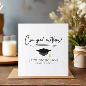 Personalised Graduation Card - Graduated Card - Celebration Card - Graduation Greeting Card - C1200