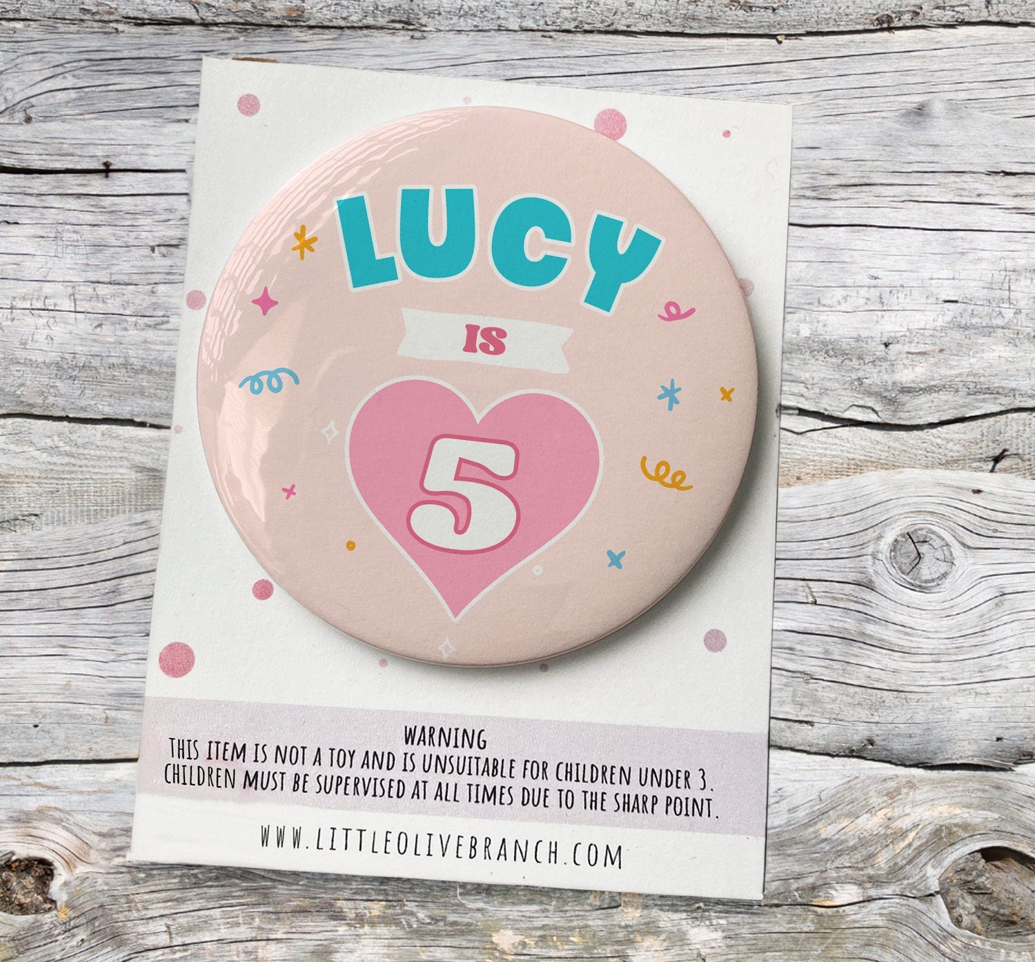 Birthday Badge - Birthday Girl - Birthday Badge - Child Badge - B1196