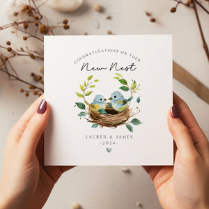 Personalised New Home Card - New Nest Card - Congratulations On Your New Home - Happy Moving Day - New Home Card For Friends - C1244