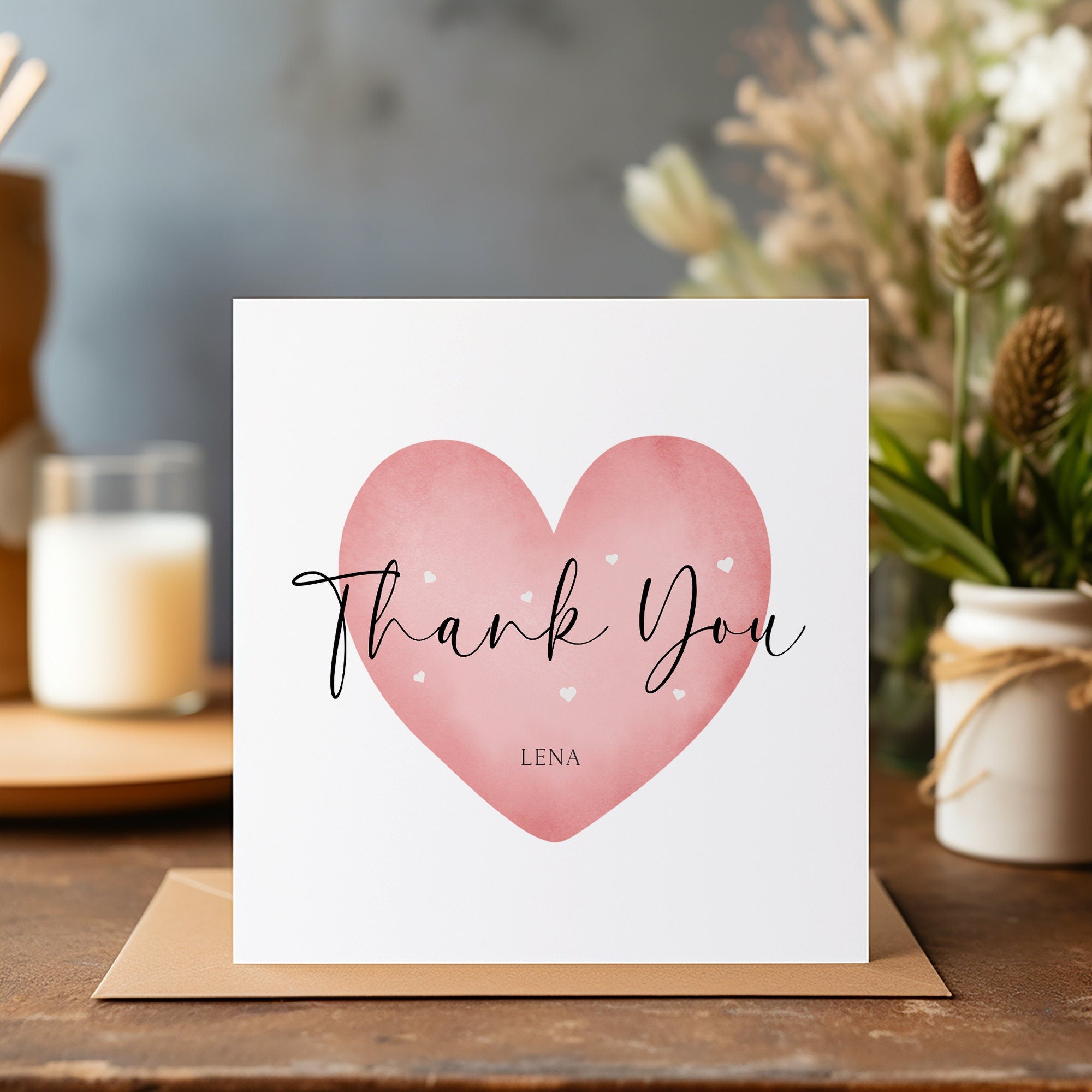 Thank You Card - Personalised Card - A Big Thank You - C1252