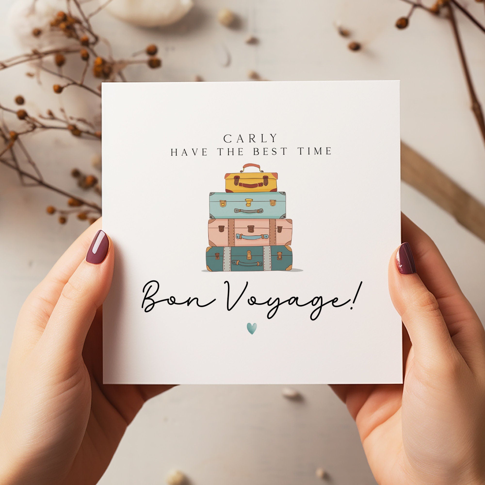 Bon Voyage Card - Travelling Card - Have The Best Time Card - Safe Travelling - Gap Year - C1260