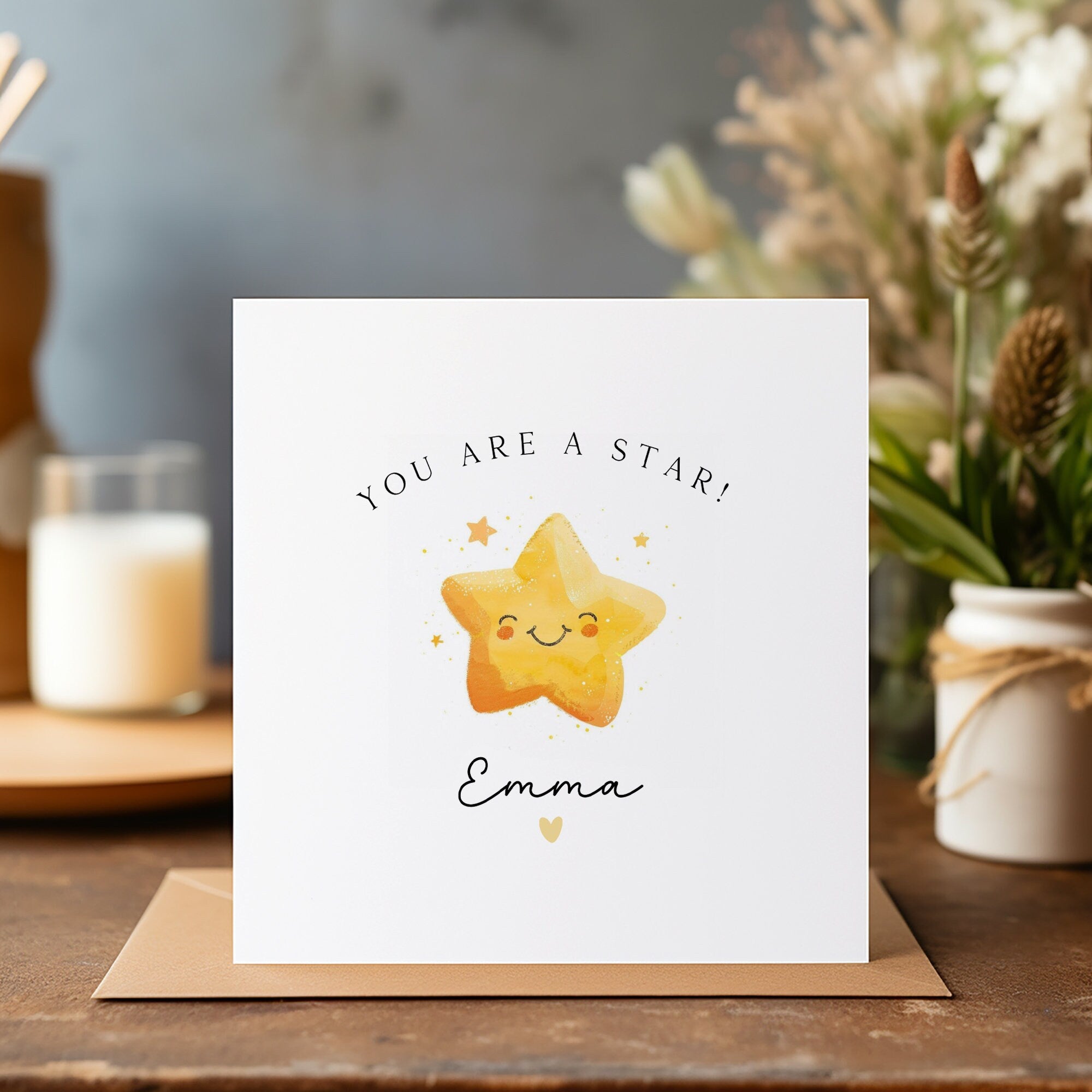 You're A Star Card - Personalised Card - Thank You Card - C1379