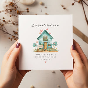 Personalised New Home Card - New Home Gift - Congratulations On Your New Home - Happy Moving Day - New Home Card For Friends - C1473